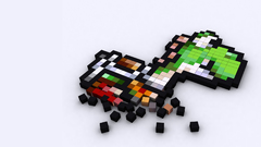 Blocks yoshi pixel art