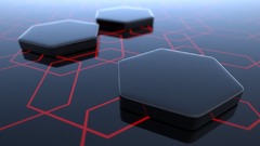 Blondes abstract hexagon