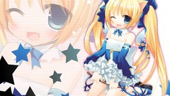 Blondes animal ears twintails