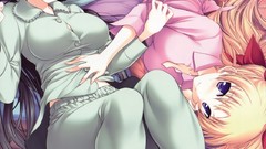 Blondes anime girls blue eyes