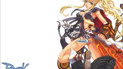 Blondes anime girls blue eyes