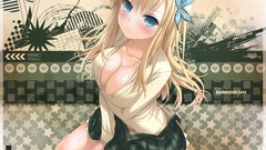 Blondes anime girls blue eyes boku wa tomodachi ga sukunai 