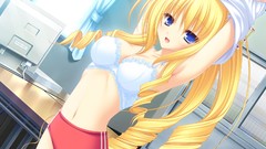 Blondes anime girls blue eyes bra mikagami mamizu rei neko koi 
