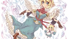 Blondes anime girls blue eyes touhou alice margatroid video 
