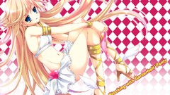 Blondes anime girls blue eyes underwear panties