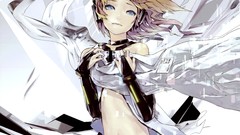 Blondes anime girls blue eyes vocaloid kagamine rin redjuice 