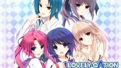 Blondes anime girls brunettes school uniforms green hair 