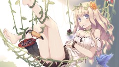 Blondes anime girls cleavage