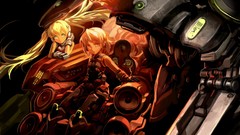 Blondes anime girls green eyes twintails