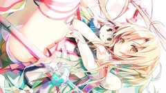 Blondes anime girls panties sword art online yuuki asuna
