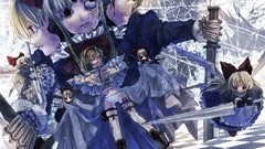 Blondes anime girls short hair touhou alice margatroid video 