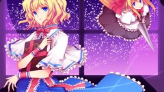 Blondes anime girls short hair touhou alice margatroid video 
