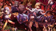 Blondes anime girls short hair touhou alice margatroid video 