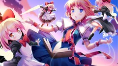 Blondes anime girls short hair touhou alice margatroid video 