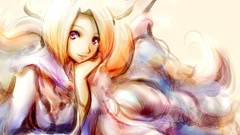 Blondes anime girls short hair touhou animal ears tails yakumo 