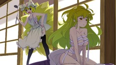 Blondes anime girls touhou animal ears yakumo yukari yakumo ran 