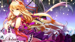 Blondes anime girls touhou yakumo yukari video games