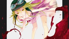 Blondes bakemonogatari yellow eyes monogatari-series oshino 