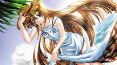 Blondes bare shoulders