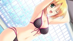 Blondes bikini Anime
