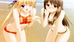 Blondes bikini blue eyes