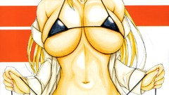 Blondes bikini hentai huge boobs