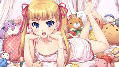 Blondes blue eyes barefoot