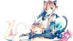 Blondes blue eyes nekomimi
