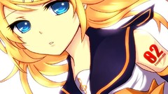 Blondes blue eyes vocaloid kagamine rin
