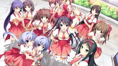 Blondes blue hair anime girls brunettes maids black hair 