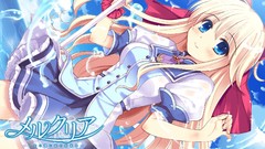 Blondes blush anime girls blue eyes school uniforms ecchi 