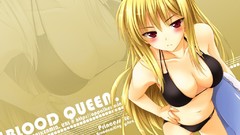 Blondes blush long hair cleavage bikini Princess Resurrection 