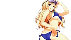 Blondes boobs bikini panties