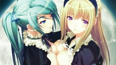 Blondes boobs maids blue