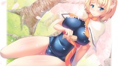 Blondes boobs water touhou