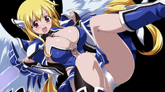 Blondes boobs wings panties