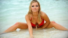 Blondes boobs woman bikini