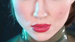 Blondes boobs woman latex