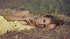 Blondes boobs woman models