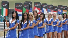 Blondes brunettes woman groups