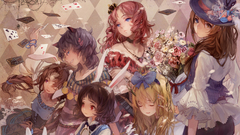 Blondes Cards dress Flowers