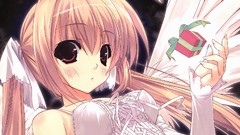 Blondes close-up wings dress