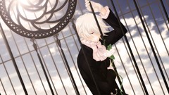 Blondes clouds suit red