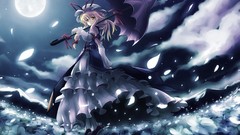Blondes clouds touhou moon
