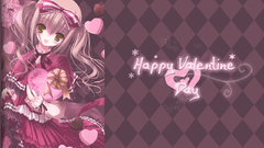 Blondes dress chocolate valentines