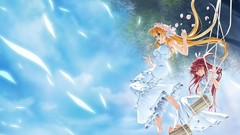 Blondes dress Flowers long