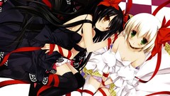 Blondes dress Flowers Ribbons