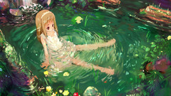 Blondes dress red eyes