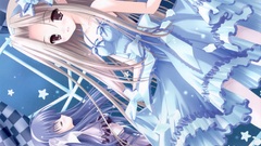 Blondes dress Ribbons blue