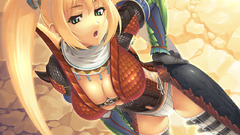 Blondes fantasy cleavage Monster